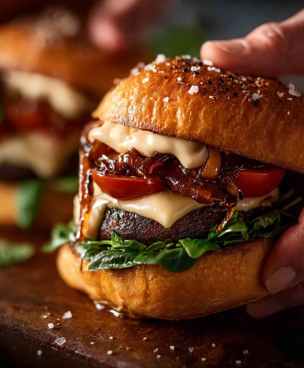 Swiss Mushroom Burgers