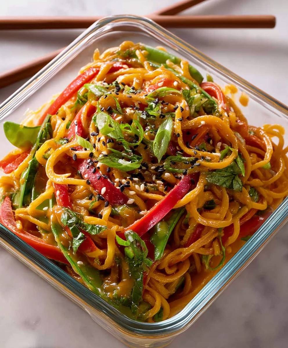 Sesame Peanut Noodle Salad