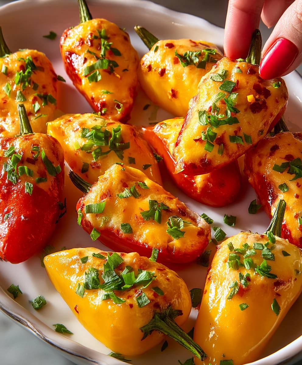 Pimento Cheese Stuffed Peppers