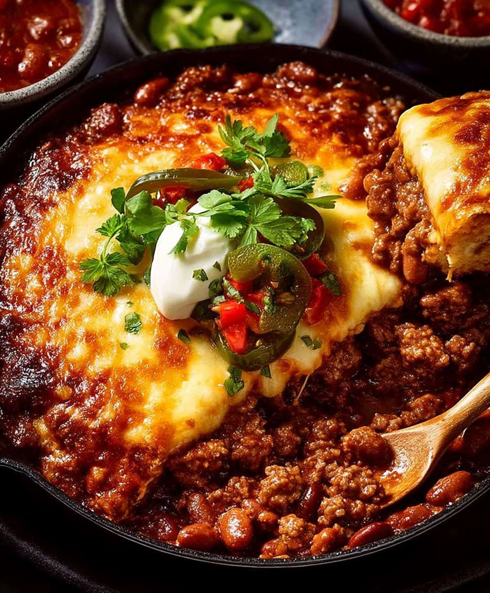 Cheesy Mexican beef bake