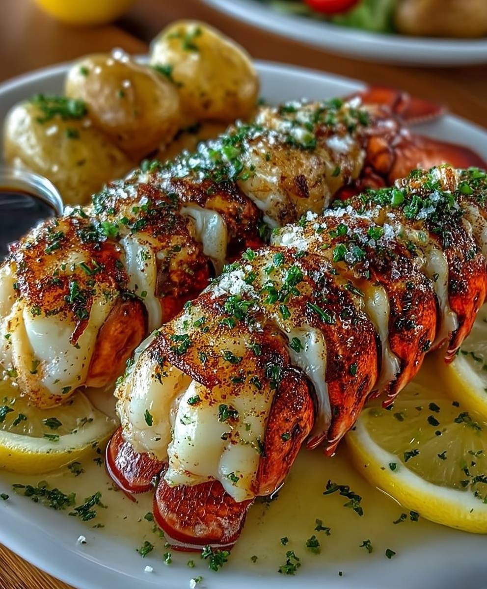 Lemon Garlic Lobster Tail