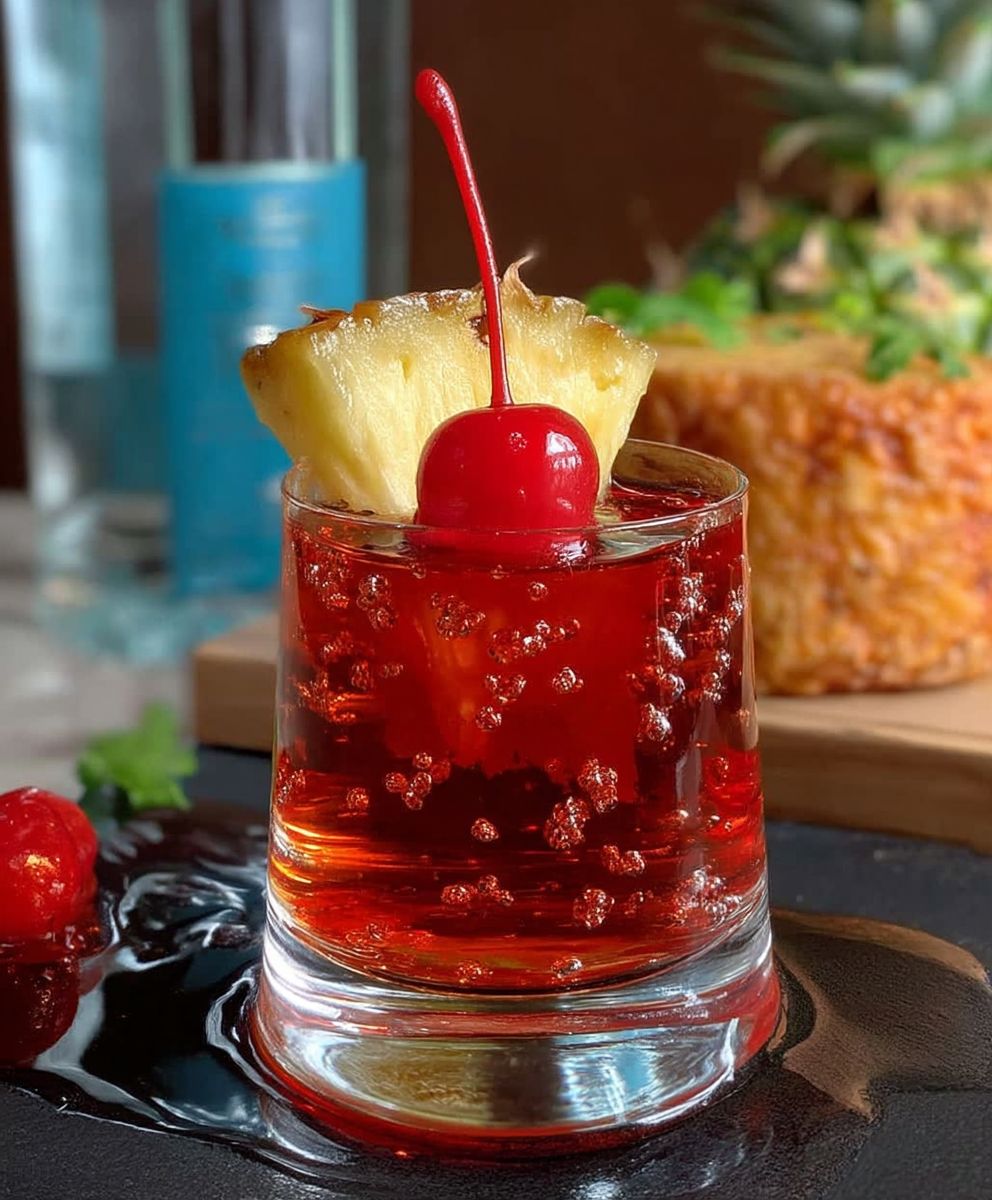 Pineapple Upside Down Cake Shot