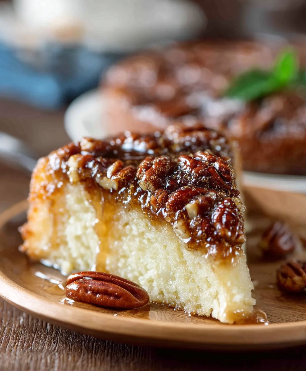 Pecan Pie Upside Down Cake