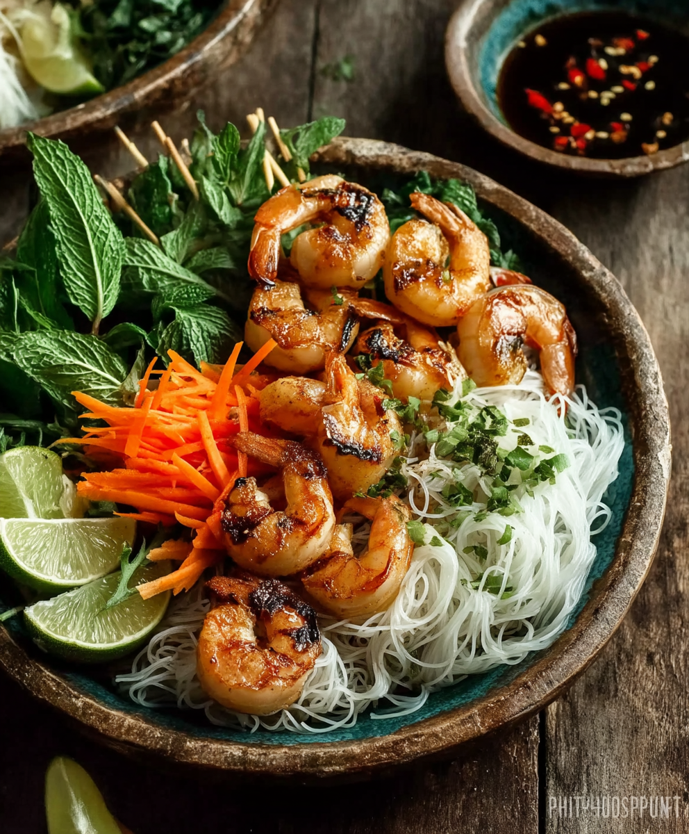 Vietnamese Grilled Shrimp Bowl