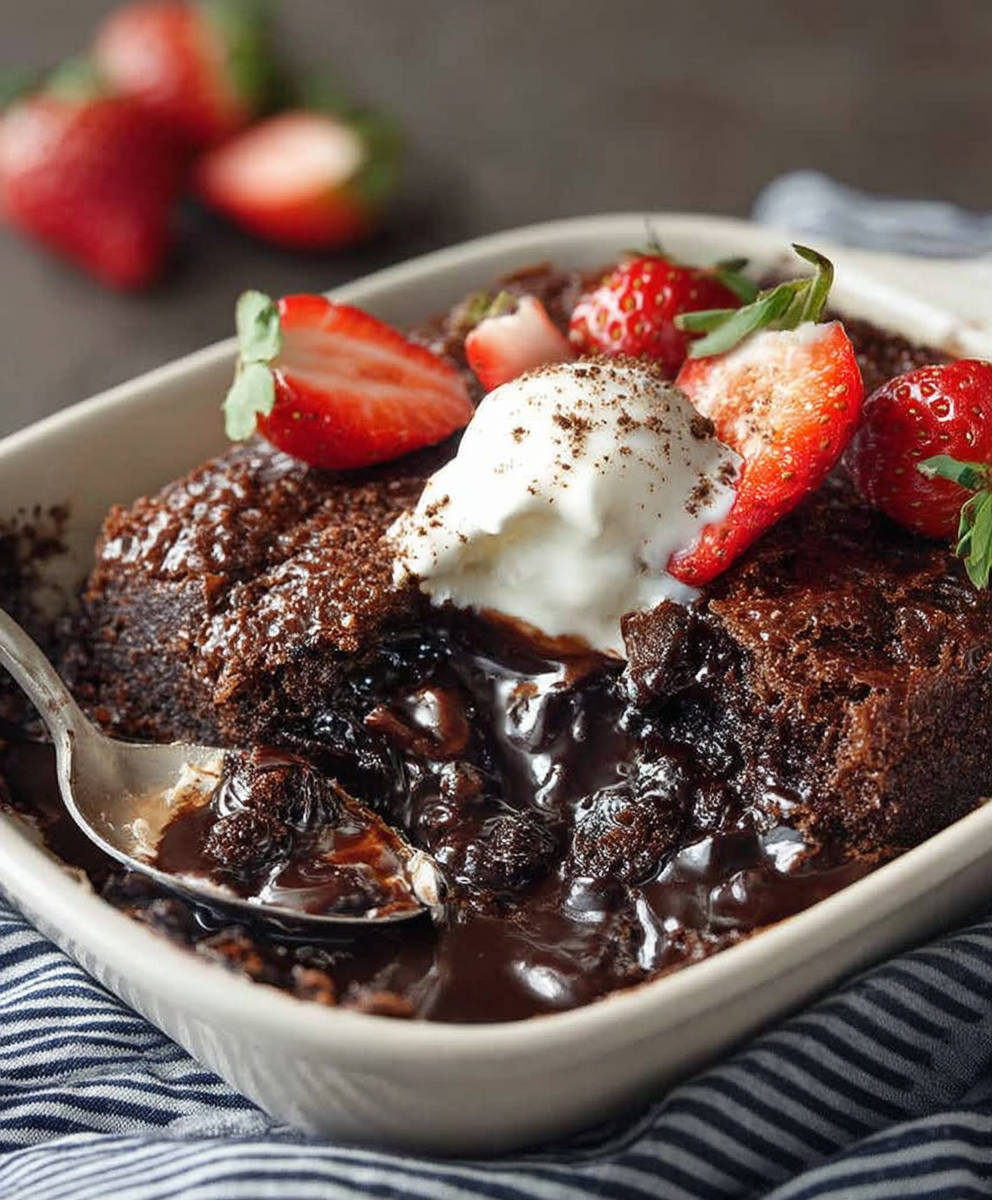 Chocolate self saucing pudding