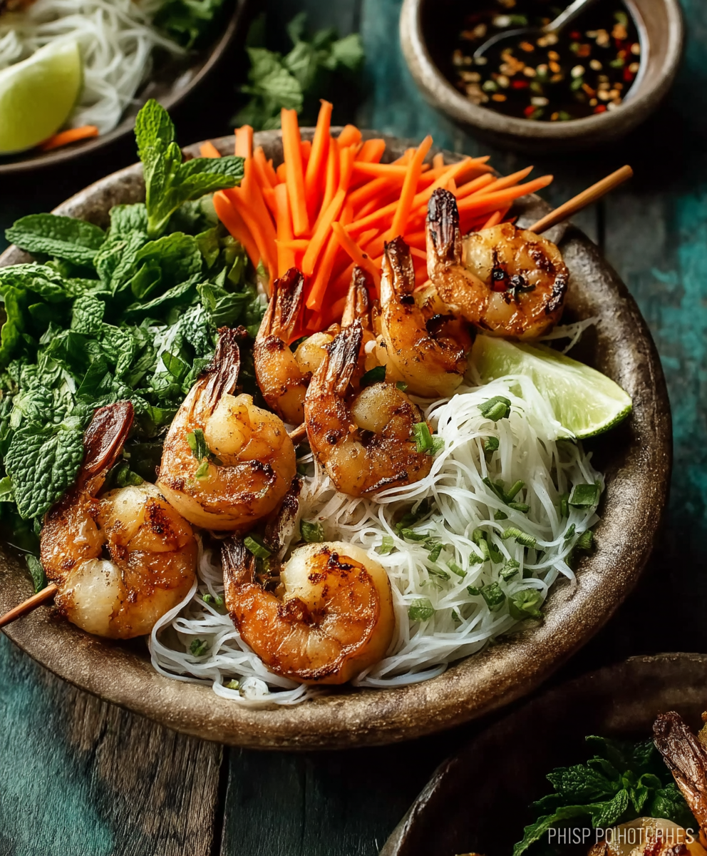 Vietnamese Grilled Shrimp Bowl