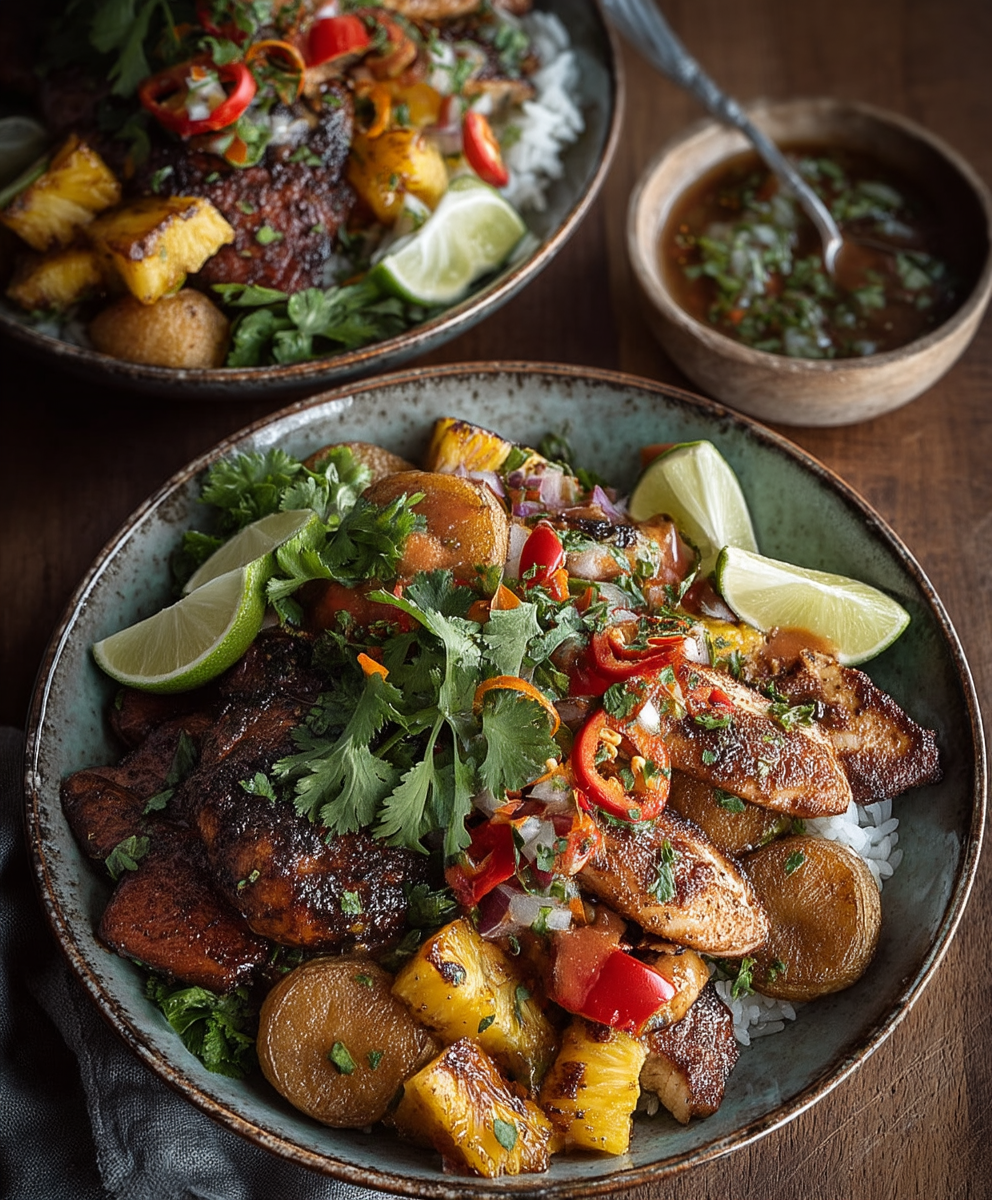 Pineapple chicken bowls