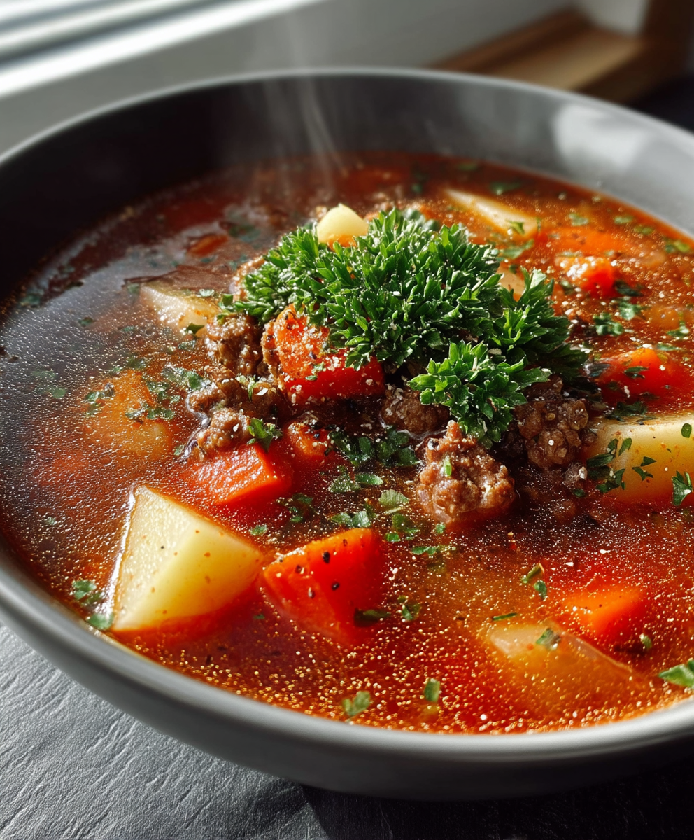 Ground Beef Soup