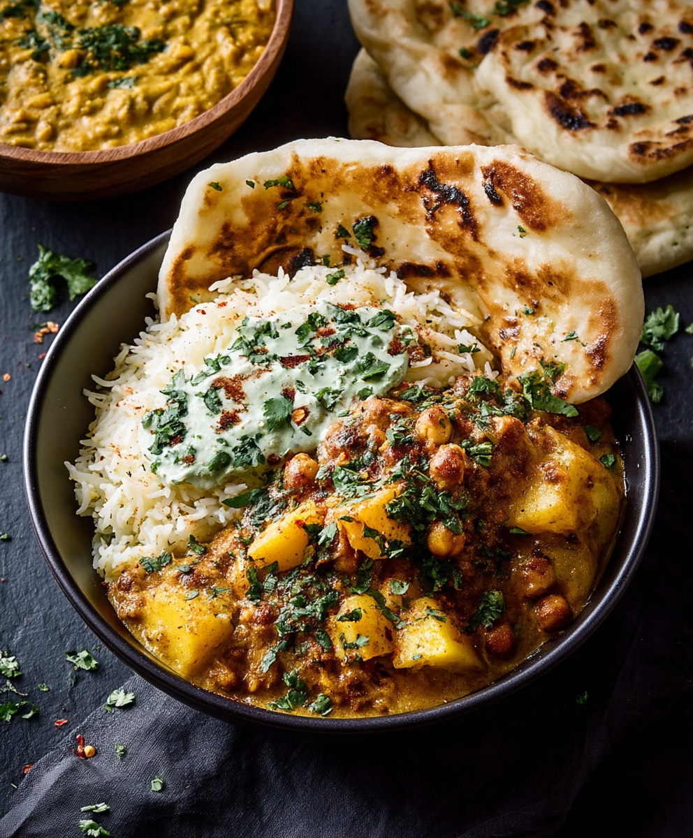 Coconut Chickpea Paneer Curry