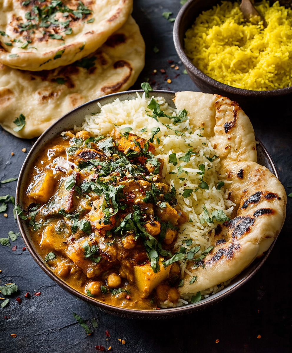 Coconut Chickpea Paneer Curry