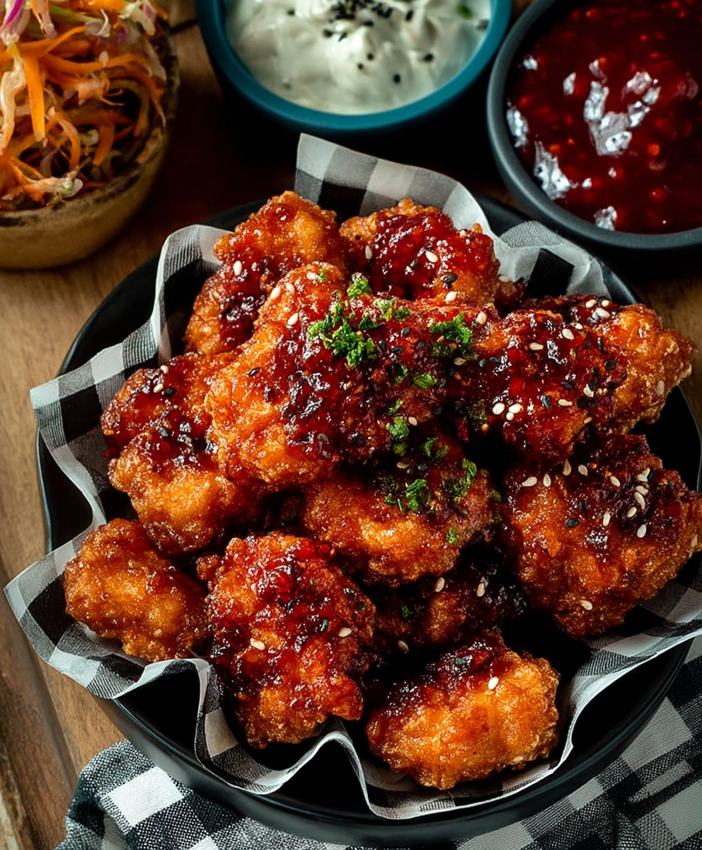 Korean Fried Turkey Nuggets