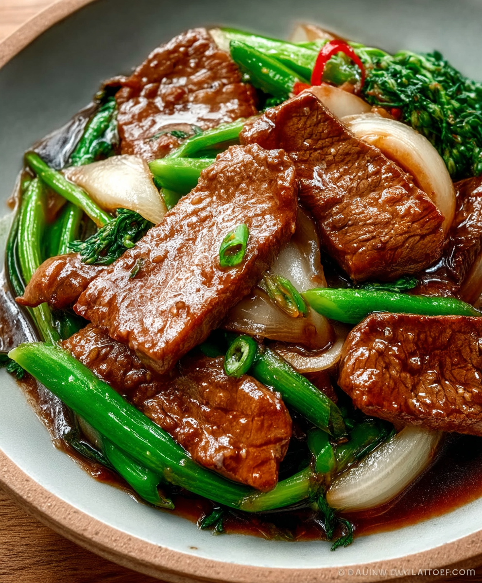 Beef Onion Stir Fry