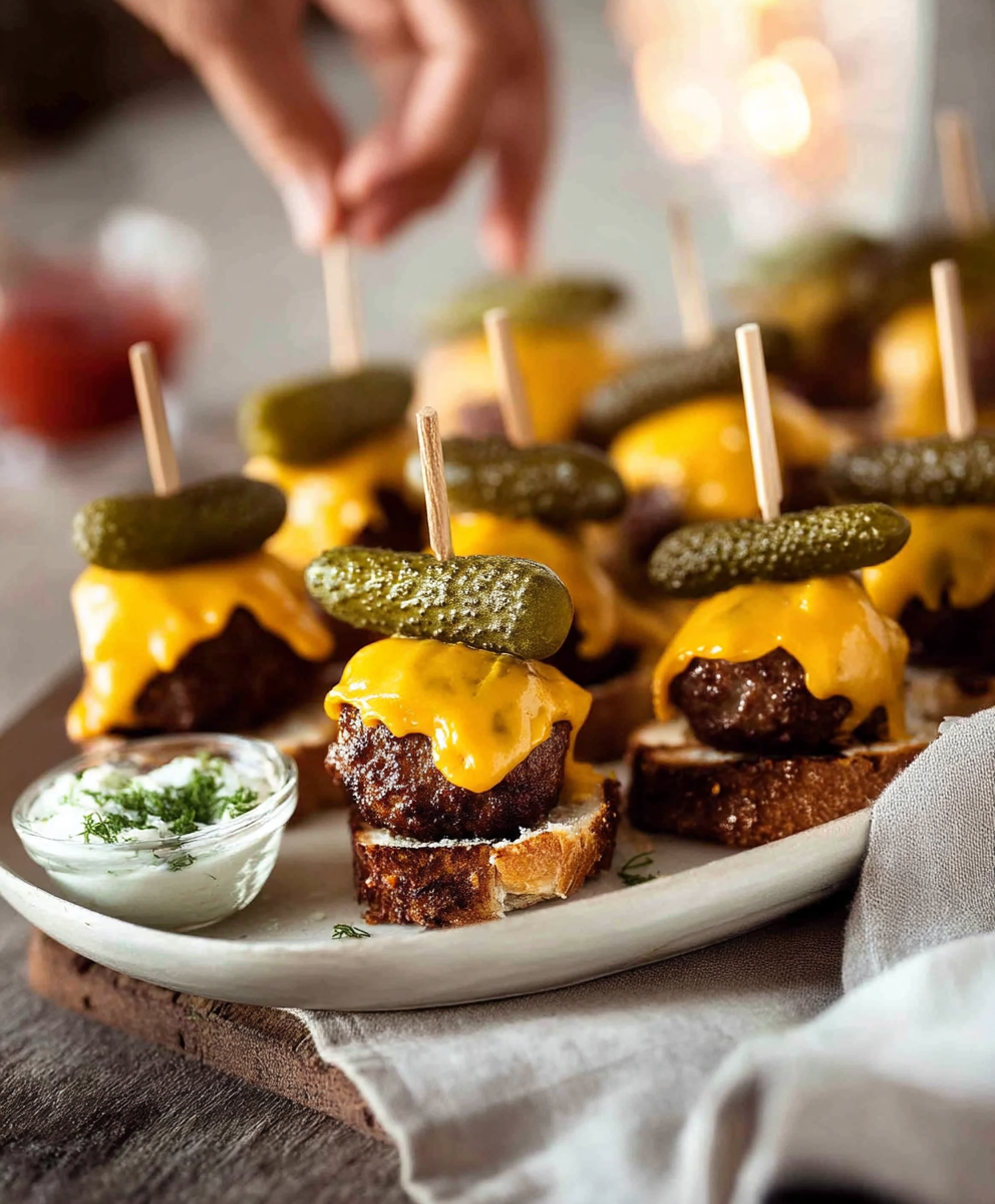 Cheeseburger Party Meatballs