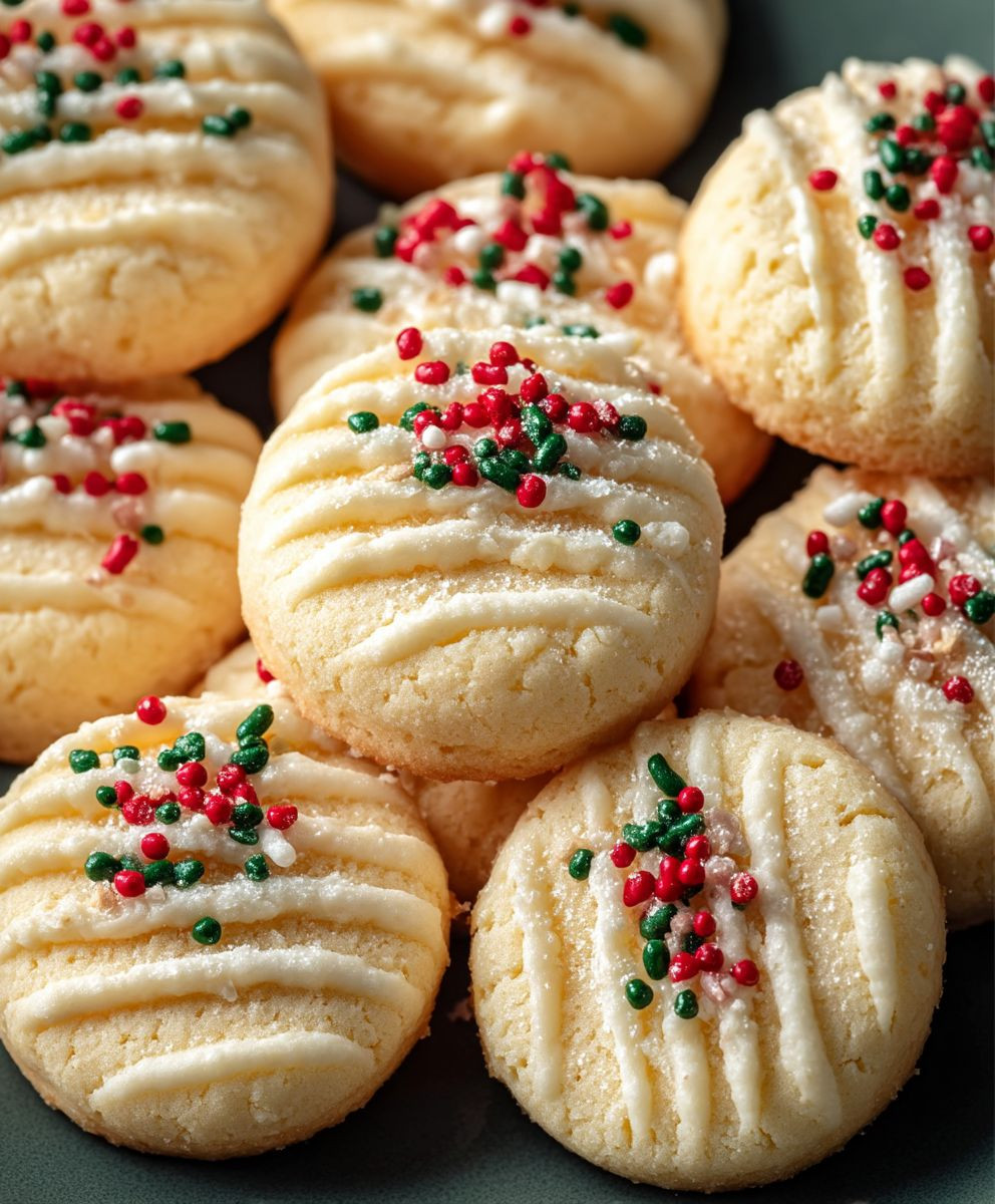 Whipped shortbread cookies