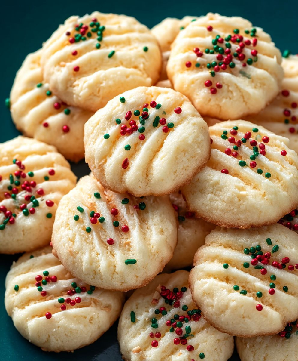 Whipped shortbread cookies