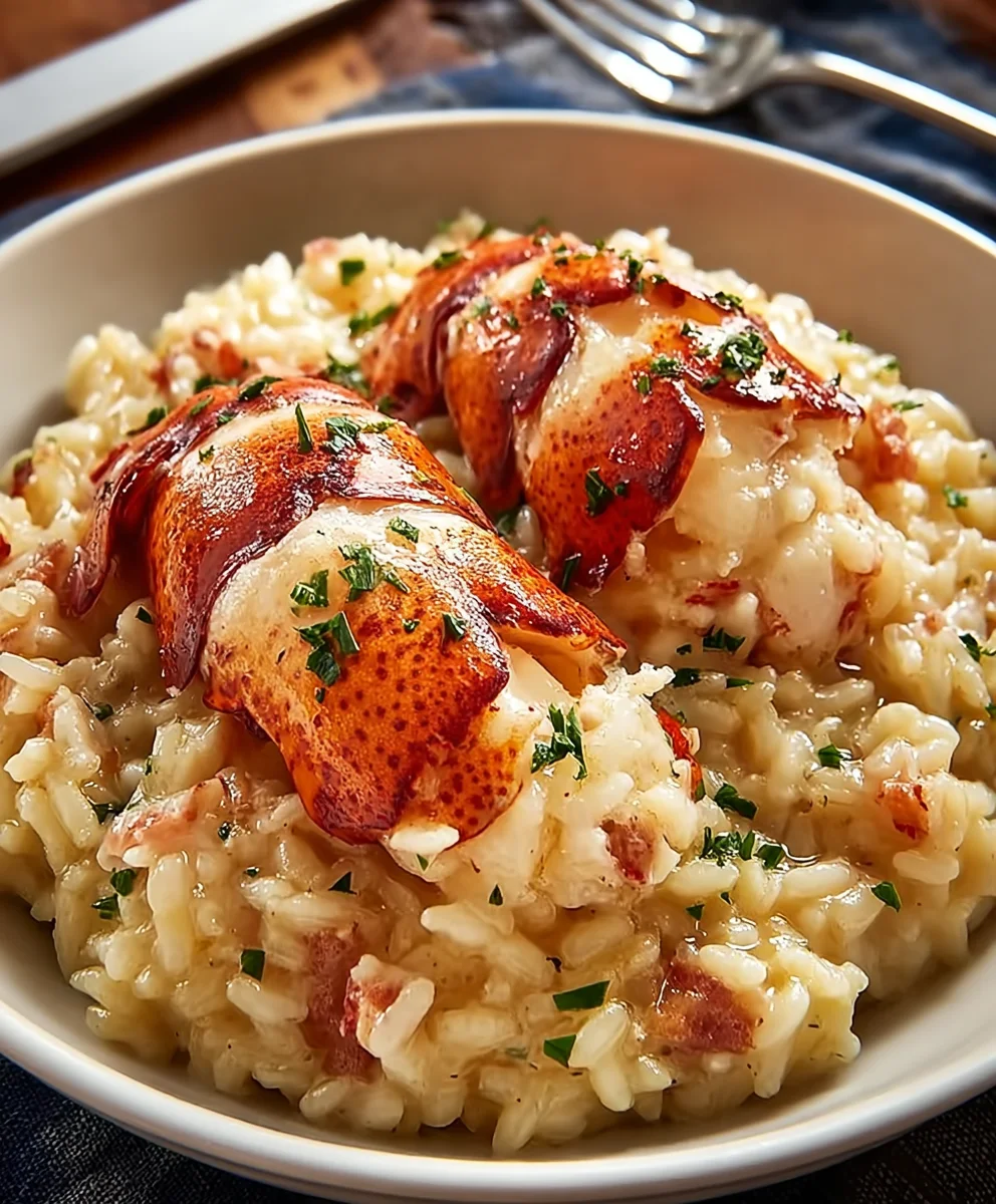 Butter Poached Lobster Risotto