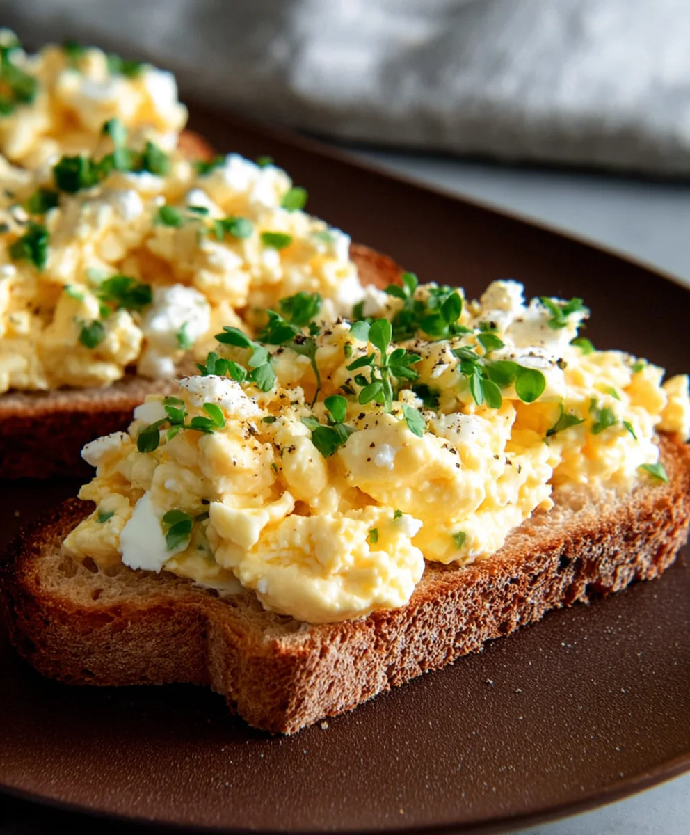 Mayo-Free Egg Salad with Cheese