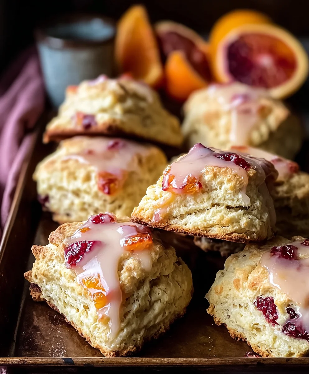 Blood Orange Scones-Sweet Citrus Scones