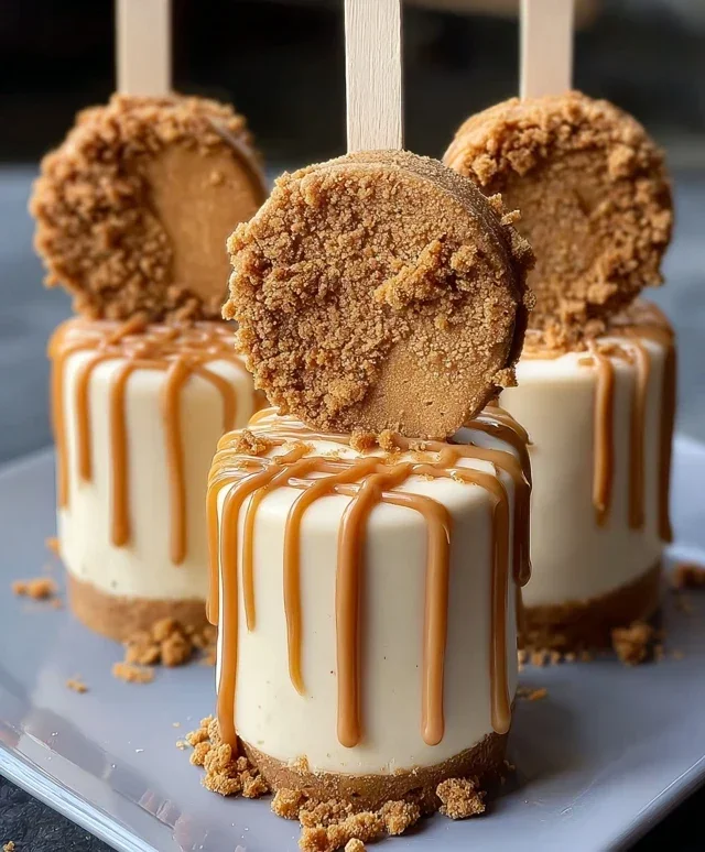 Biscoff Cookie Butter Cheesecake Pops